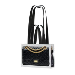 GroceryBags Creative Faux Platinum Bag Printed Woven Bag Cobalt Black Small Gym Leisure Bag