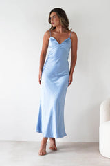 Satin Backless Cami Dress
